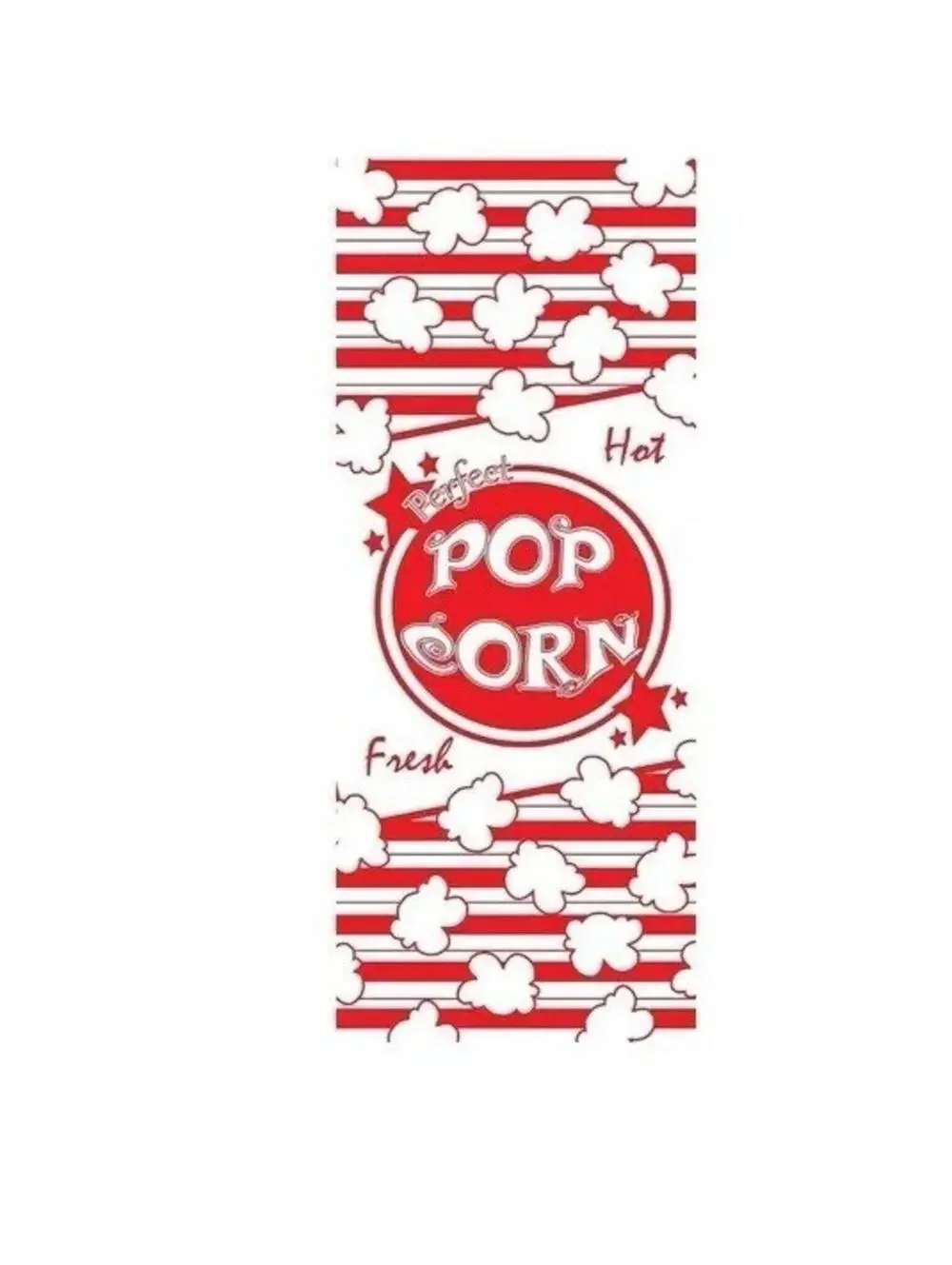 1oz Paper Popcorn Bags Cute Home Movie Theatre Snack Goodie Bags Red White 125pc